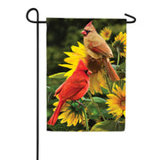 Custom Decor Cardinals Garden Flag