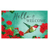 Custom Decor Hummingbird Geranium Mat