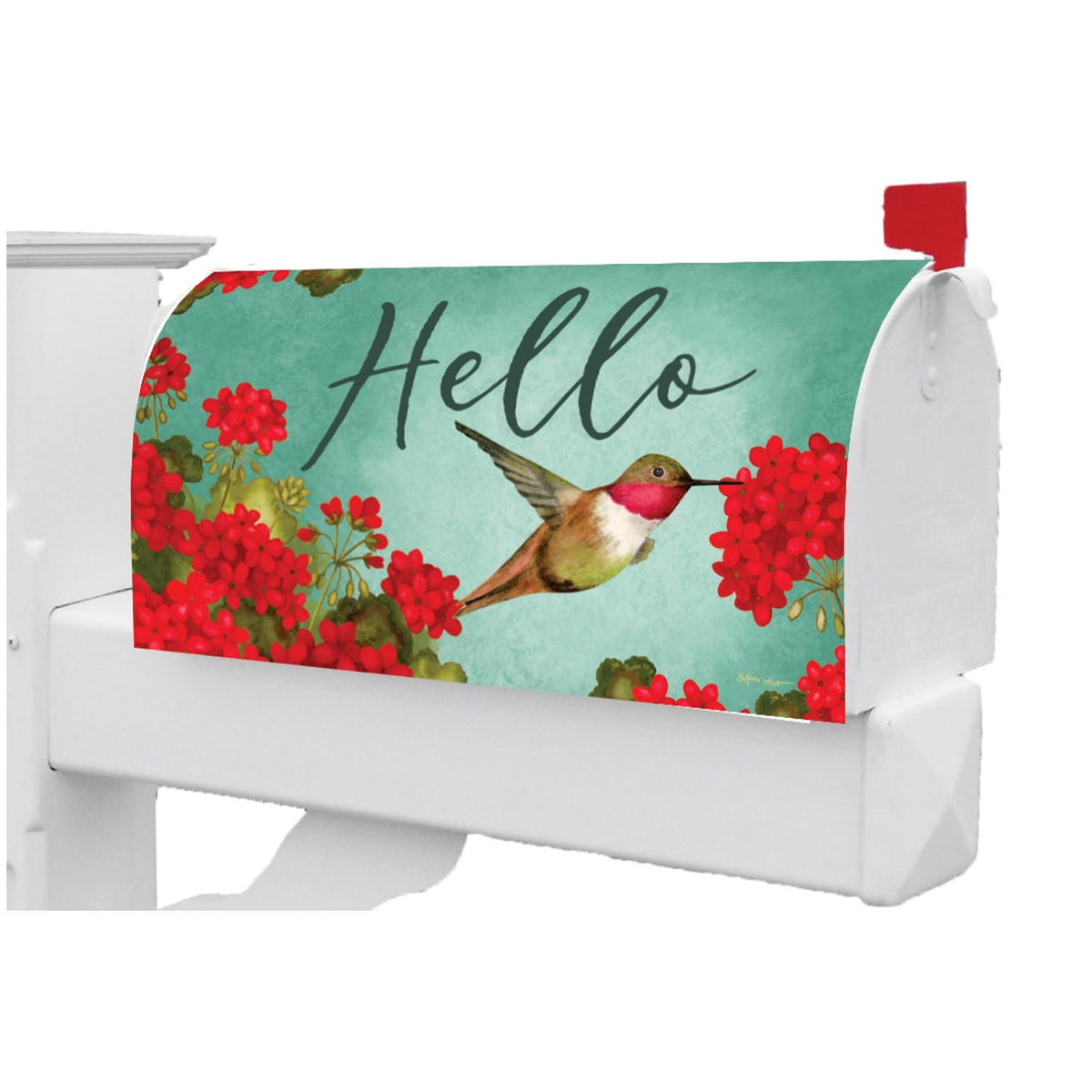 Custom Decor Hummingbird Geranium Mailbox Makeover