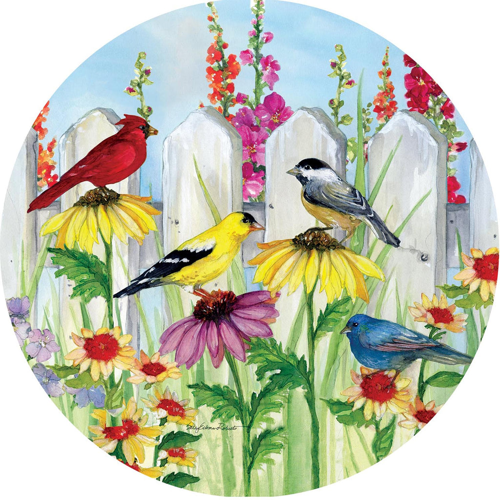 Custom Decor Songbird Fence Accent Magnet