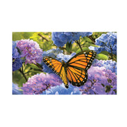 Monarch Hydrangeas Door Mat
