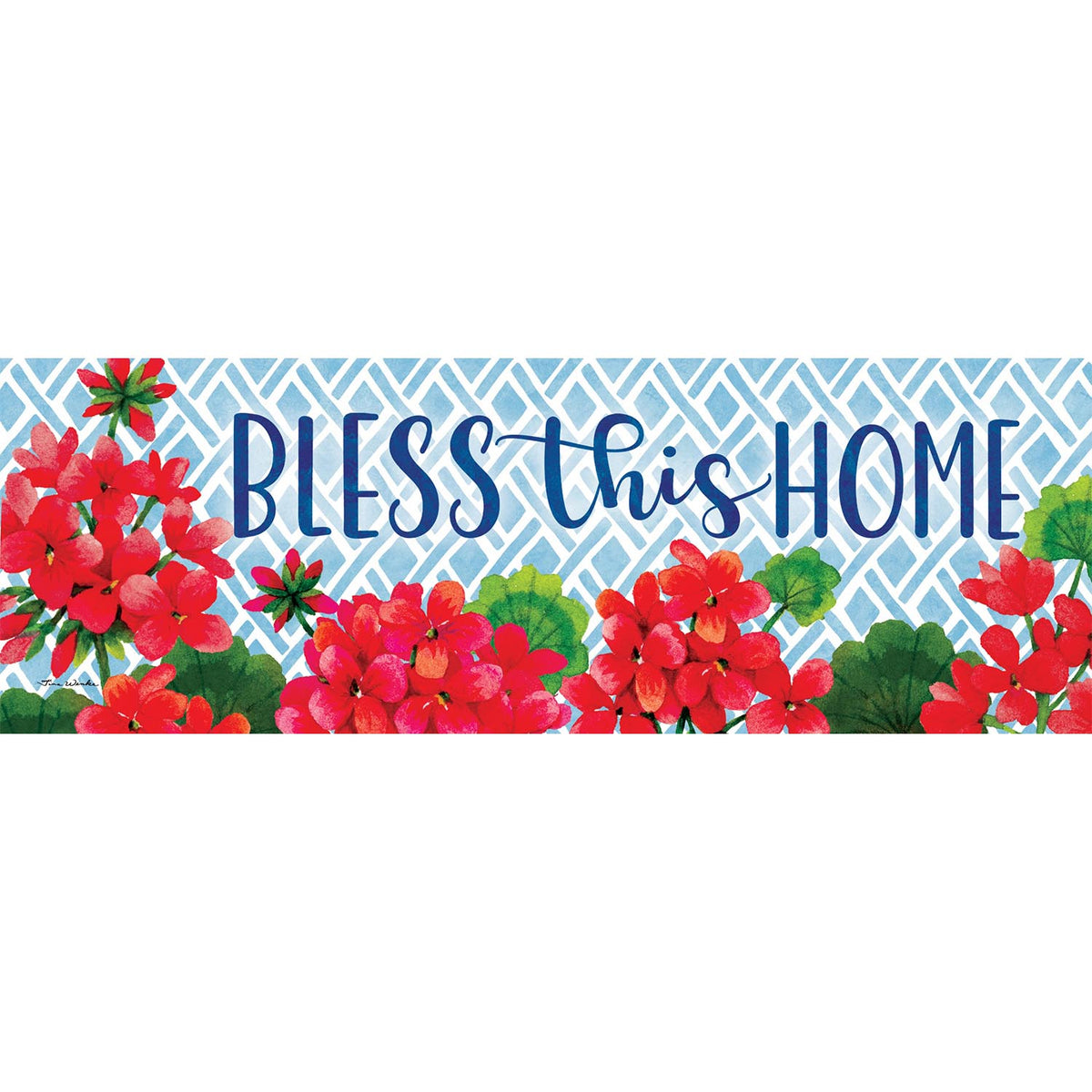 Custom Decor Blessed Geranium Signature Sign