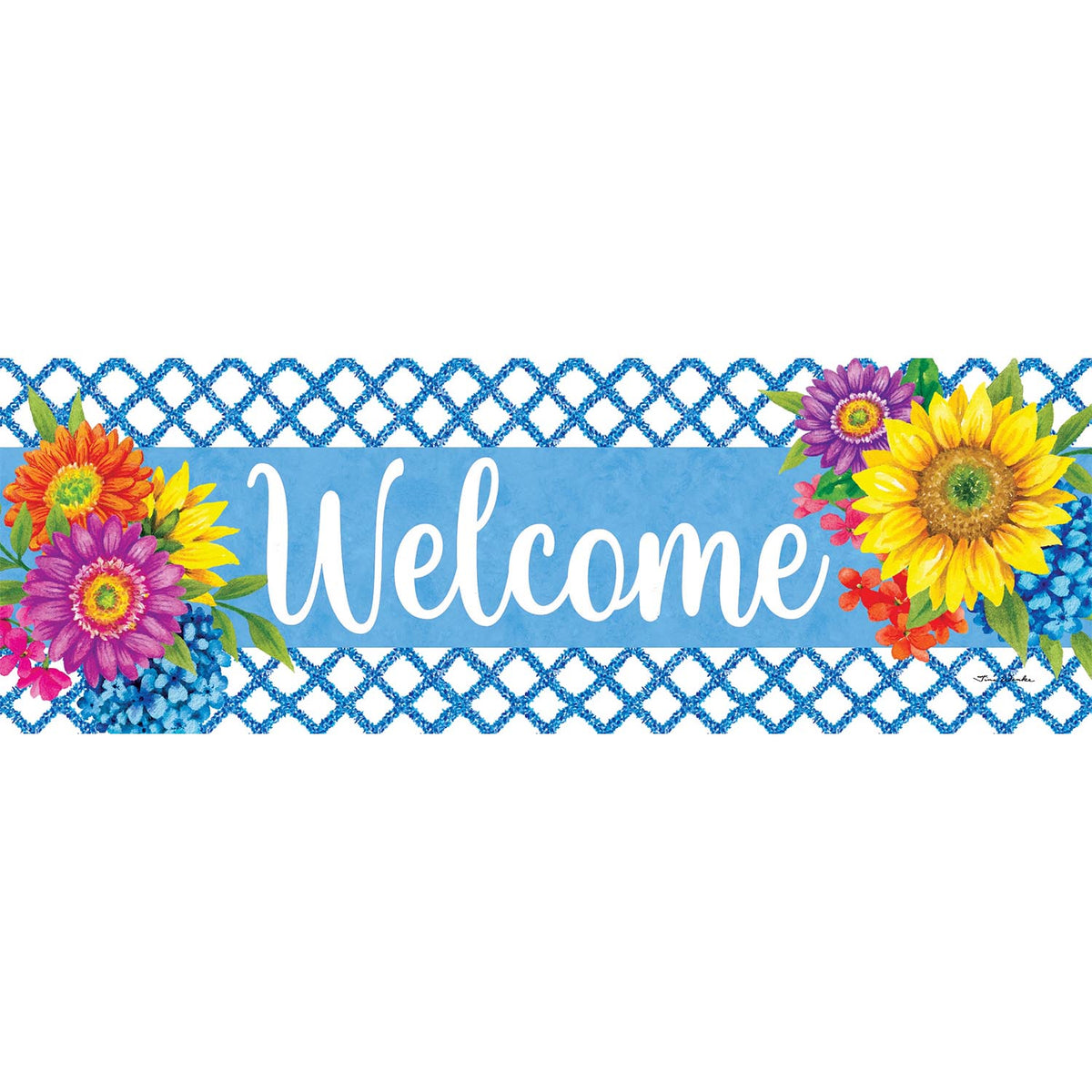 Custom Decor Floral Vines Signature Sign