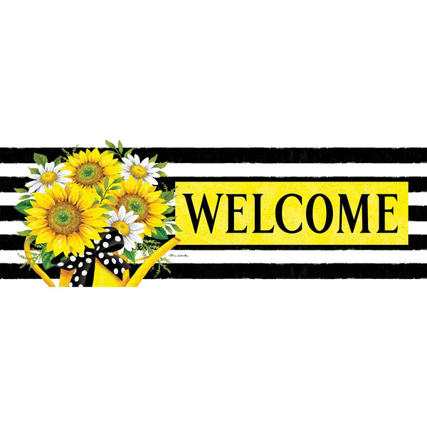 Custom Decor Sunflower Watering Can Signature Sign
