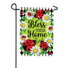 Custom Decor Ladybug Diamond Garden Flag