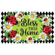 Ladybug Diamond Door Mat