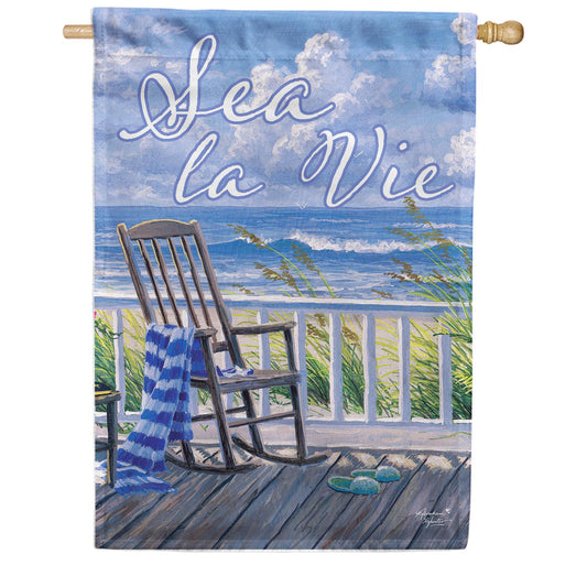 Custom Decor Sea La Vie House Flag
