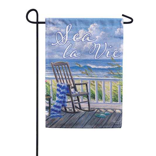 Custom Decor Sea La Vie Garden Flag