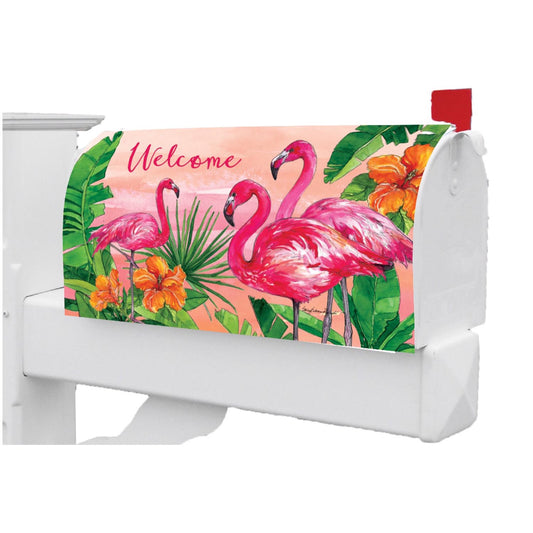 Custom Decor Flamingo Sunset Mailbox Makeover