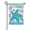 Custom Decor Teal Starfish Garden Flag