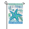Custom Decor Teal Starfish Garden Flag