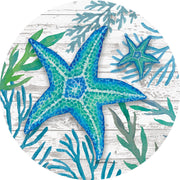 Custom Decor Teal Starfish Accent Magnet