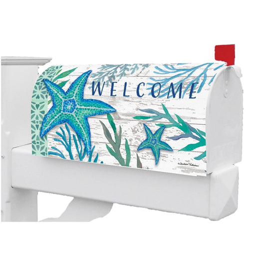 Custom Decor Teal Starfish Mailbox Makeover