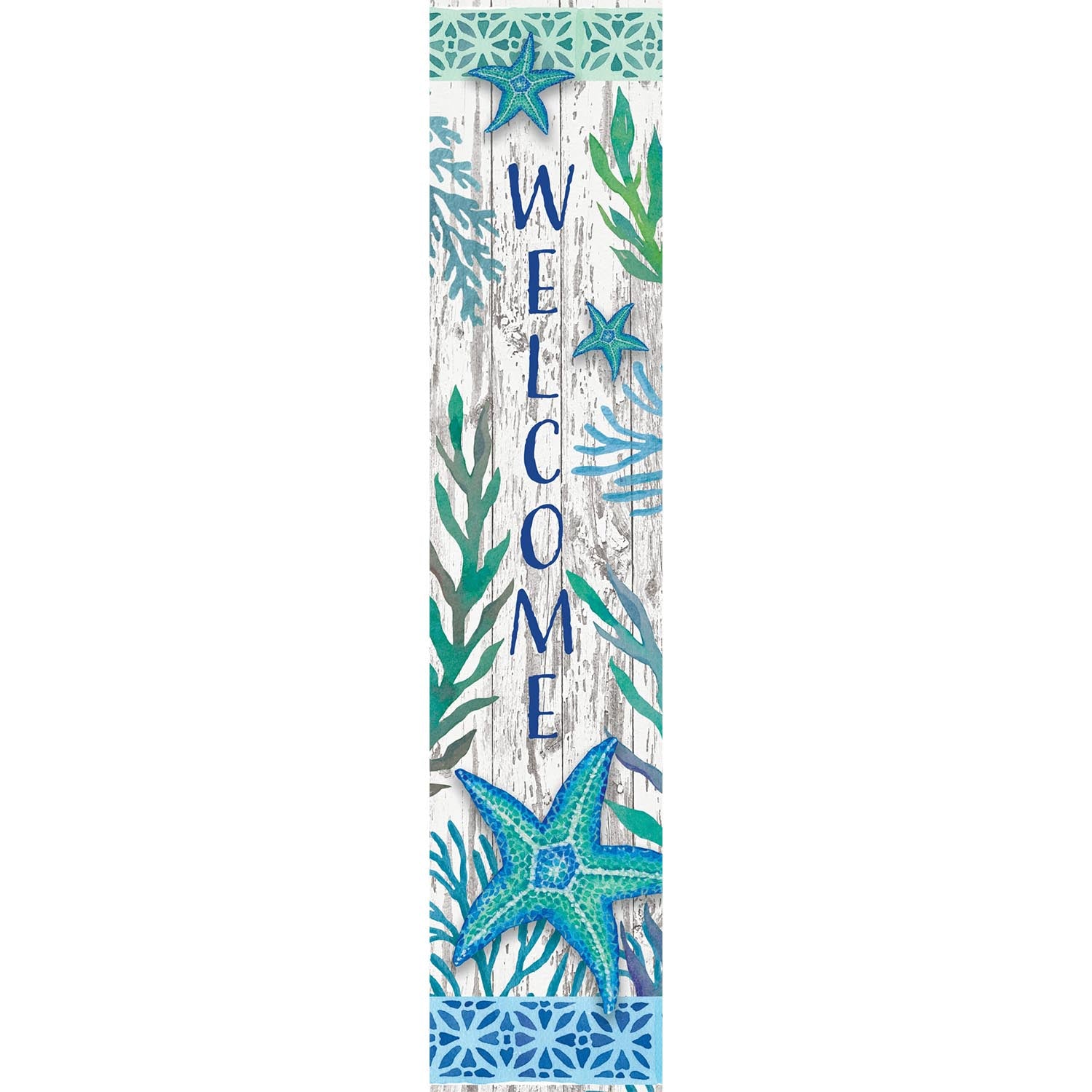 Custom Decor Teal Starfish Yard Expression