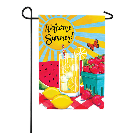 Custom Decor Sunny Watermelon Garden Flag