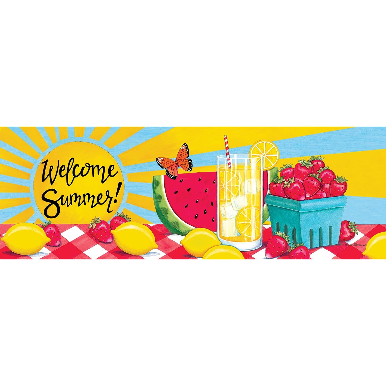 Custom Decor Sunny Watermelon Signature Sign