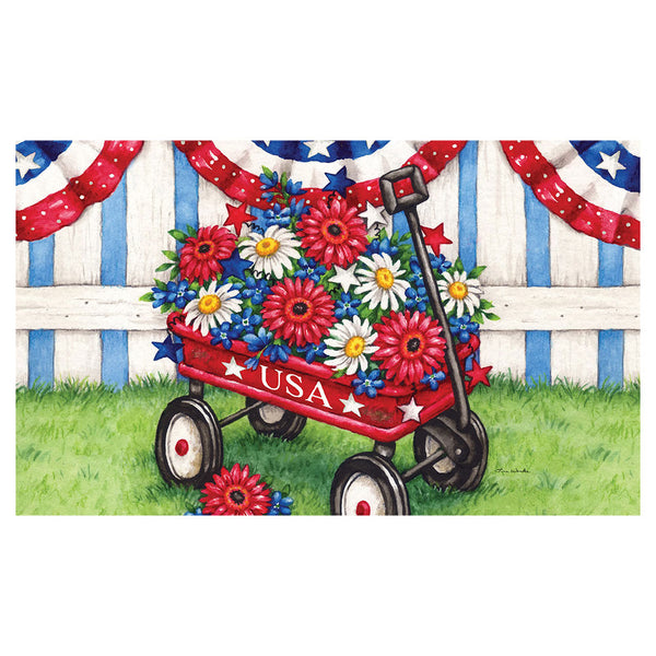 Custom Decor Patriotic Wagon Mat