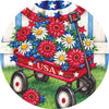 Custom Decor Patriotic Wagon Accent Magnet