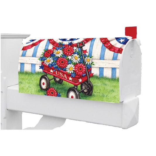 Custom Decor Patriotic Wagon Mailbox Makeover