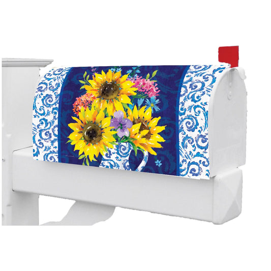 Custom Decor Sunflower Chinoiserie Mailbox Makeover