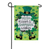Custom Decor Irish Kisses Applique Garden Flag