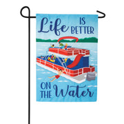 Custom Decor Pontoon Applique Garden Flag