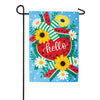 Custom Decor Watermelon Daisies Applique Garden Flag