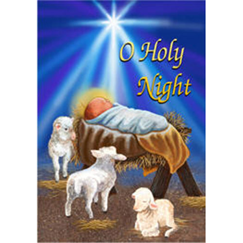 Custom Decor O Holy Night Christmas Garden Flag