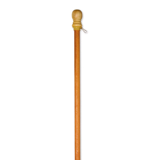 Evergreen 56" Wood House Flag Pole w/ Ring