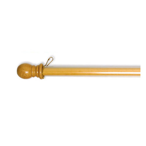 Evergreen Deluxe Anti-Wrap Wood Decorative House Flag Pole