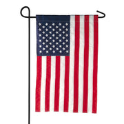 Evergreen American Mini Sewn Appliqued Garden Flag