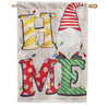 Evergreen Home Gnome Burlap House Flag