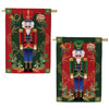 Evergreen Joyful Traditions Burlap House Flag