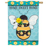 Evergreen Home Sweet Home Bee Linen House Flag