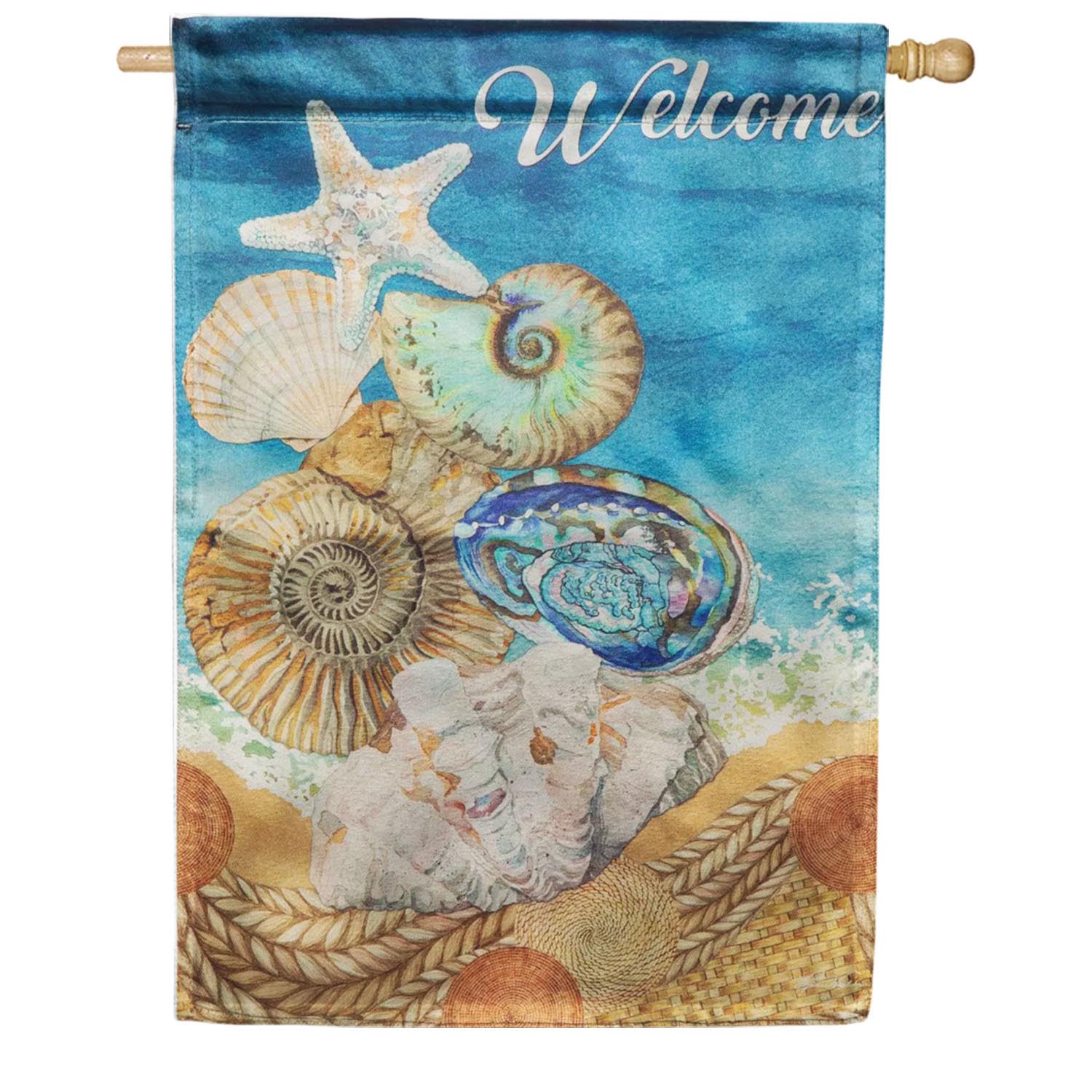 Evergreen Sea Ranch Lustre House Flag