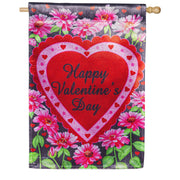 Evergreen Filled with Love Lustre House Flag