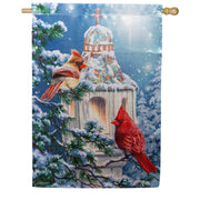 Evergreen Cardinal Lamp Post Lustre House Flag