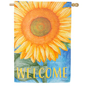Evergreen Welcome Sunflower House Flag
