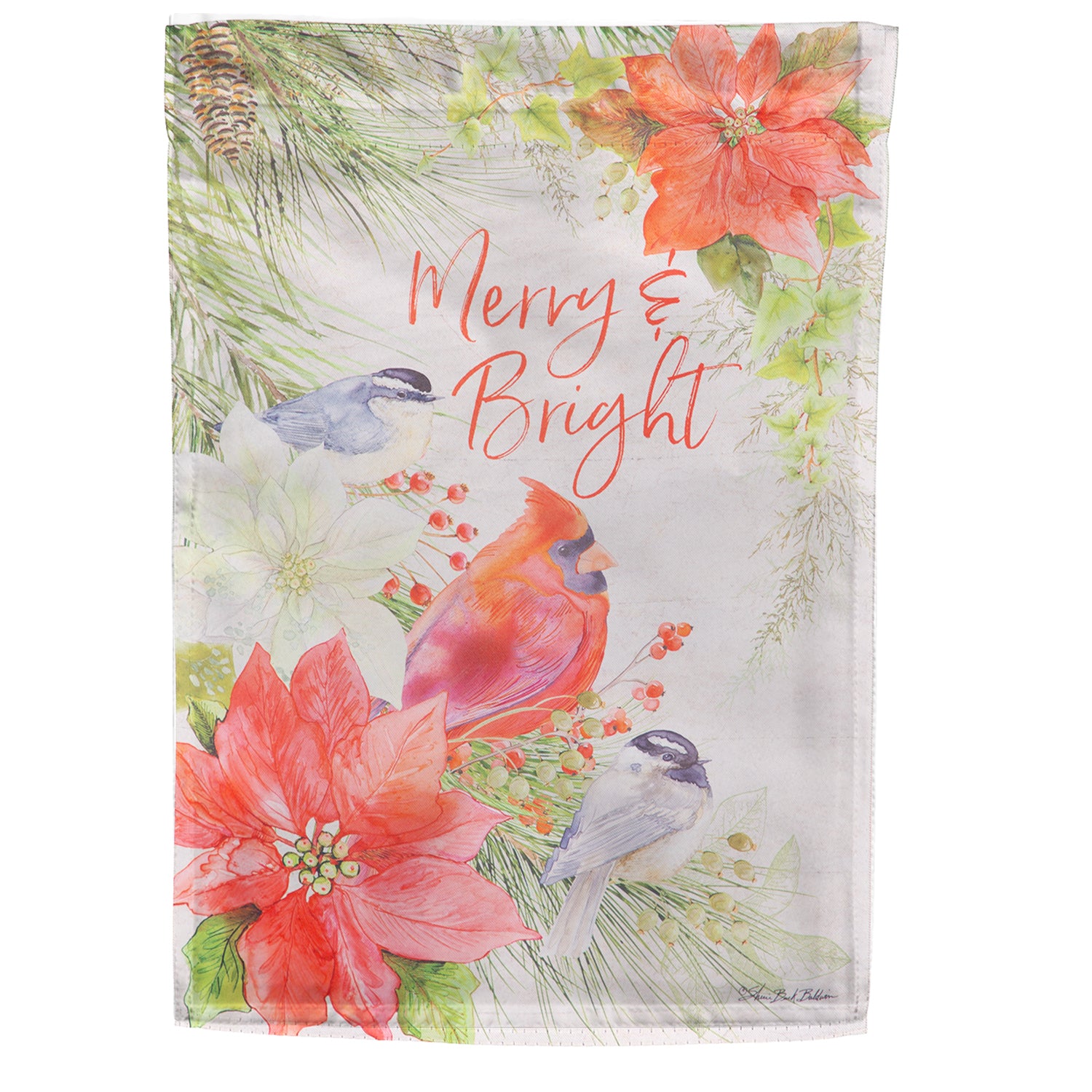 America Forever Merry Christmas Labrador Garden Flag