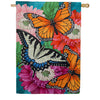 Evergreen Mother Monarch Suede House Flag