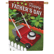 Evergreen Happy Father's Day Suede House Flag
