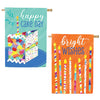 Evergreen Birthday Party House Flag