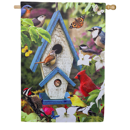 Evergreen Summer Song Suede House Flag