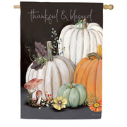 Evergreen Beauty Of Fall Suede House Flag