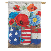 Evergreen RWB Jars Suede House Flag