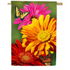 Giant Gerbera Double Sided Suede House Flag