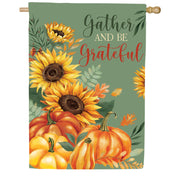 Evergreen Grateful Gatherings Suede House Flag