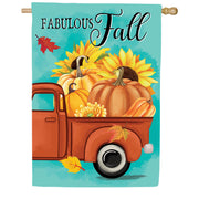 Evergreen Pickup For Fall Suede House Flag