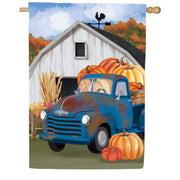 Evergreen Barns & Harvest Suede House Flag