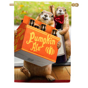 Evergreen Pumpkin Ale Suede House Flag